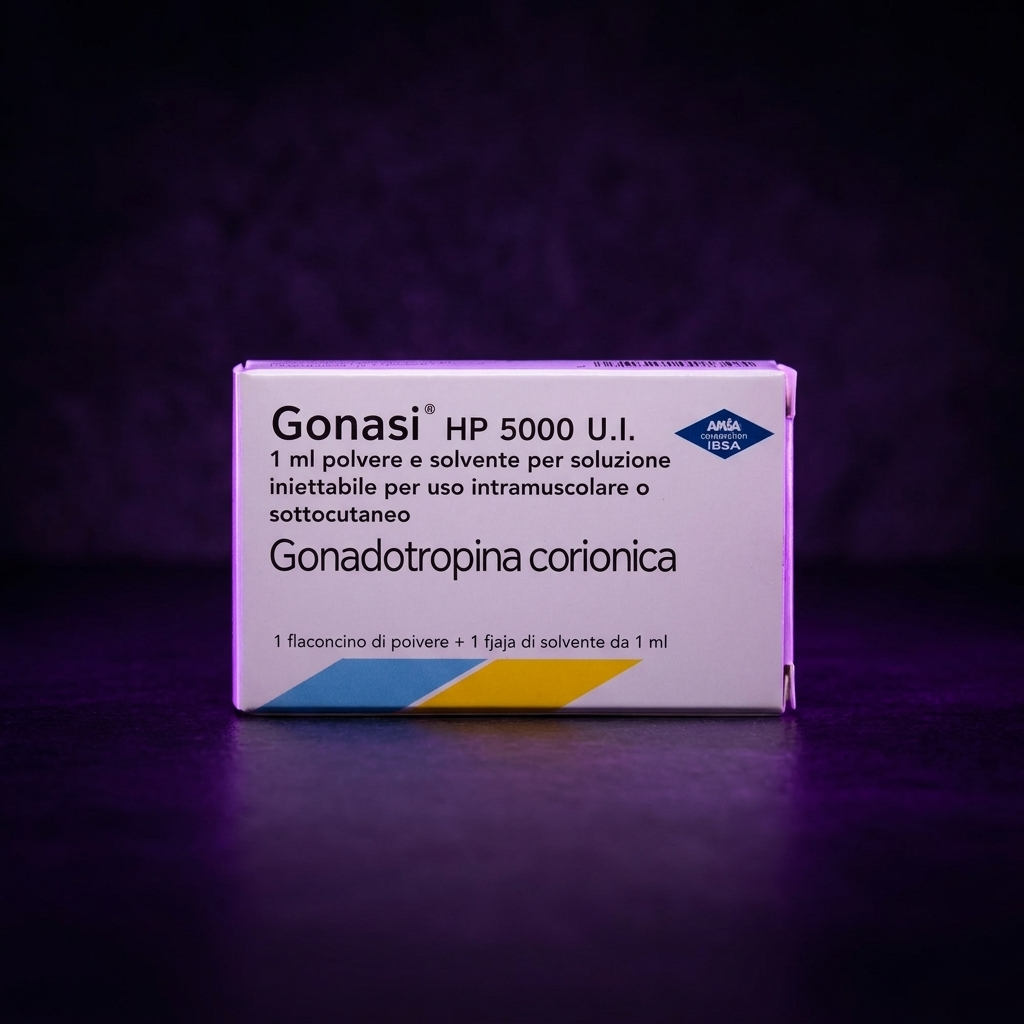Gonasi HP 5000 U.I. — Chorionic Gonadotropin — Purple Spotlight Front