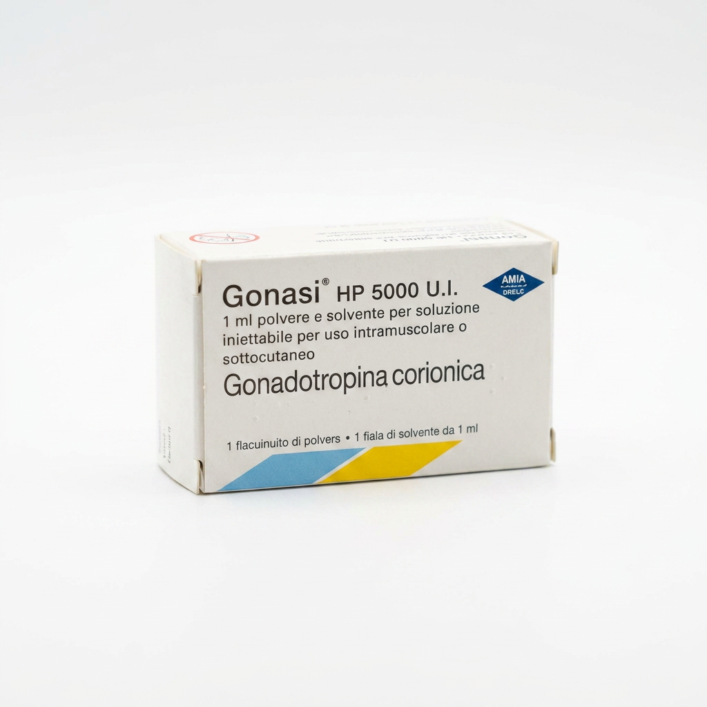 Gonasi HP 5000 U.I. — Chorionic Gonadotropin — Clean White Package