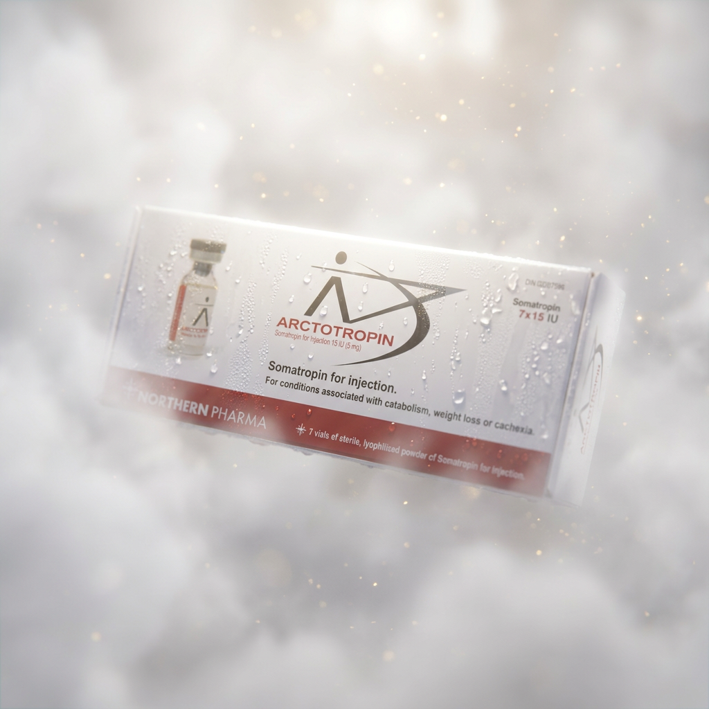 Arctotropin Somatropin 7 × 15 IU — Northern Pharma — Floating Cloud Display