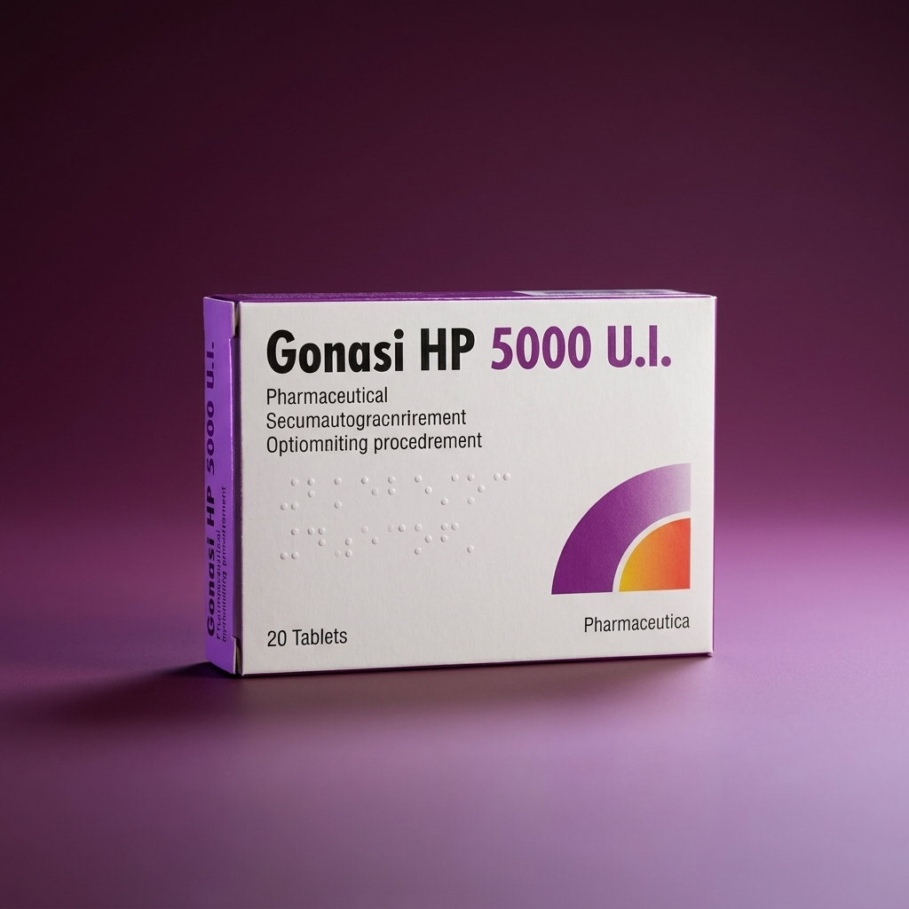 Gonasi HP 5000 U.I. — Chorionic Gonadotropin — Burgundy Box Display